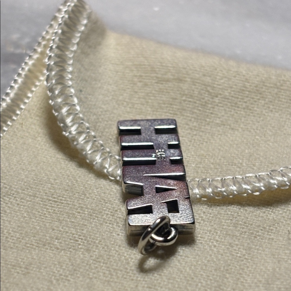 Retired James Avery Silver 'FAITH' Charm - Picture 4 of 4